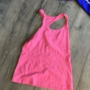 Zella top pink medium workout tank racer back
